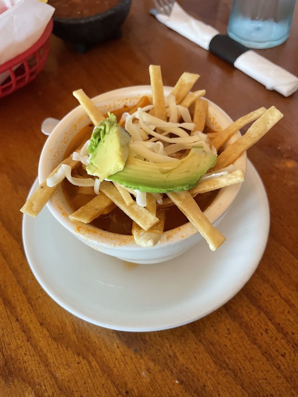 Chicken Tortilla Soup with Avocado